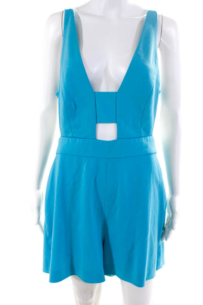 Jay Godfrey Womens Blue Turquoise Jenna Romper Size 6 12903627
