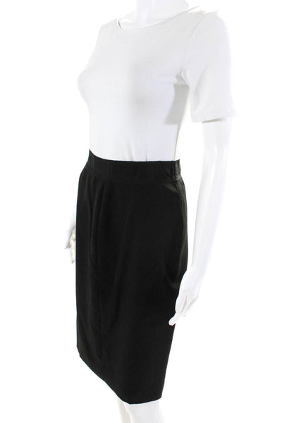 Misha Nonoo Women's Knee Length Pencil Skirt Black Size S