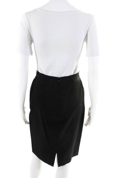 Misha Nonoo Women's Knee Length Pencil Skirt Black Size S