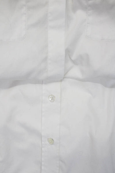 Van Laack Women's Collar Long Sleeves Button Down Shirt White Size S