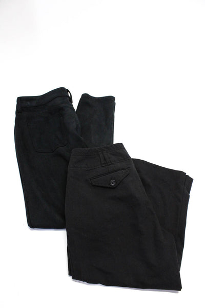 Level 99 Women's Flat Front Straight Leg Dress Pant Black Size 32 Lot 2