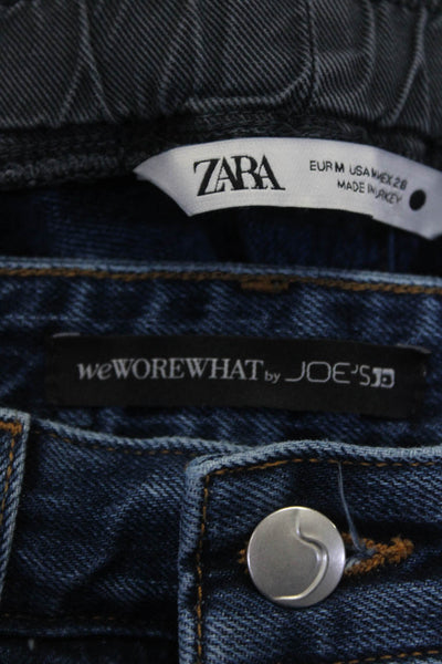 Zara Joes Jeans Womens Elastic Waist Twill Pants Slim Jeans Size 27 Medium Lot 2