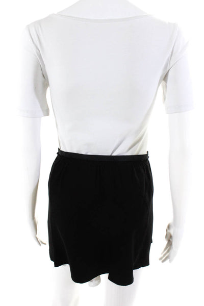 Etoile Isabel Marant Womens Unlined Crepe Mini Skirt Black Size FR 34