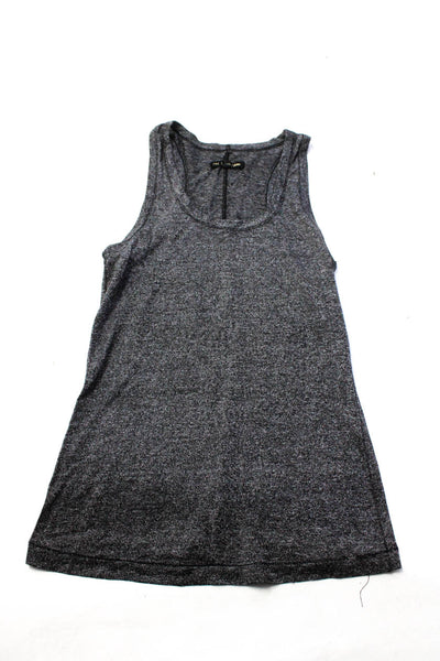 Rag & Bone Jean Skims Womens Scoop Neck Crop Tank Top Gray XS XS/S Lot 2