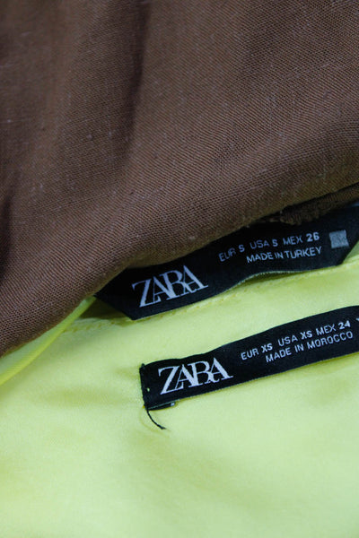 Zara Theory Womens Strapless Tube Top Crew Neck Sweatshirt Small Medium Lot 2