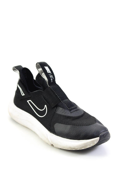 Nike Boys Slip On Side Logo Low Top Running Sneakers Black White Size 2.5