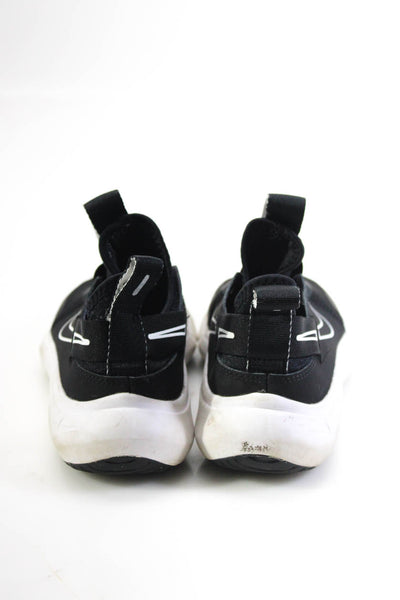 Nike Boys Slip On Side Logo Low Top Running Sneakers Black White Size 2.5