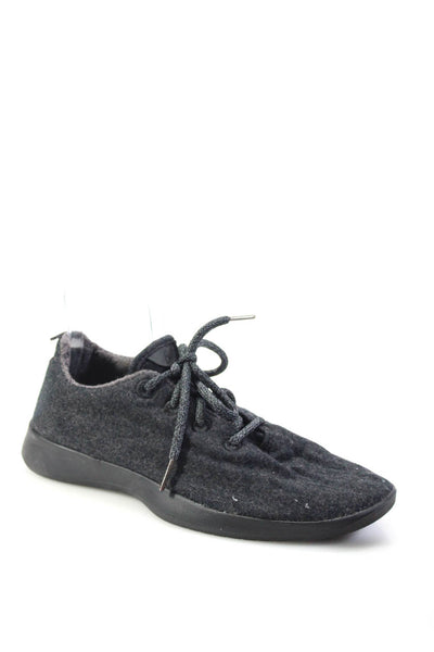 Allbirds Womens Wool Low Top Lace-Up Rubber Sole Running Shoes Black Size 9