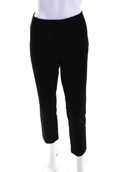 The Row Womens Mid Rise Skinny Leg Stretch Dress Pants Black Cotton Size 8