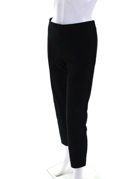 The Row Womens Mid Rise Skinny Leg Stretch Dress Pants Black Cotton Size 8