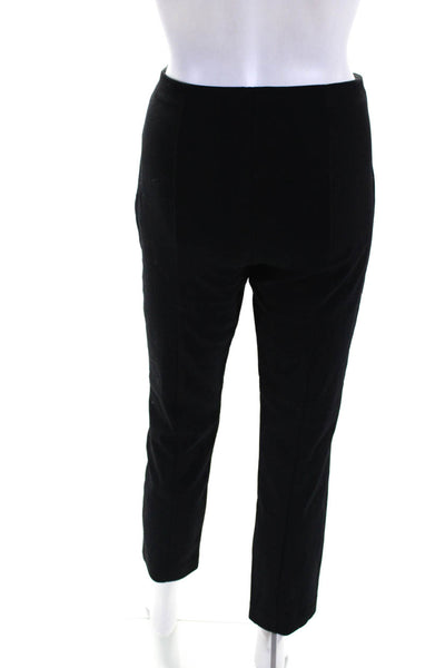 The Row Womens Mid Rise Skinny Leg Stretch Dress Pants Black Cotton Size 8