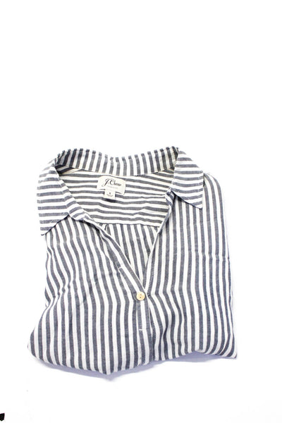 Madewell J Crew Womens Striped Floral Short Sleeve Top Blouse Size Small Lot 2