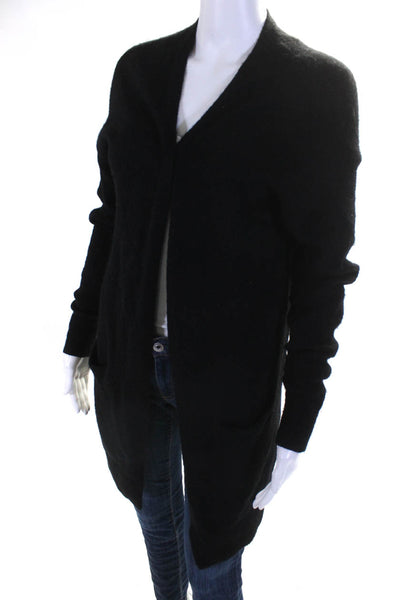 Wilfred Free Women's Open Front Long Sleeve Duster Cardigan Black Size XS