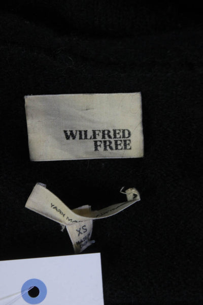 Wilfred Free Women's Open Front Long Sleeve Duster Cardigan Black Size XS