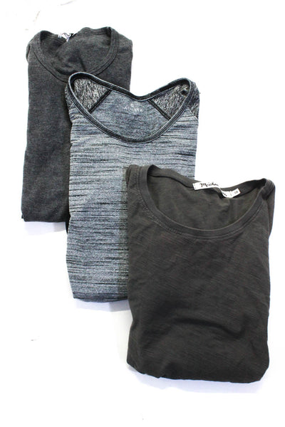 Athleta Women's Round Neck Long Sleeves Athletic Top Gray Size S Lot 3