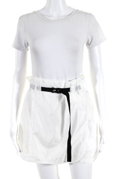 Toga Pulla Womens Side Zip High Rise Short Shorts White Size FR 34
