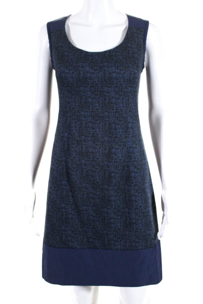 Lavia 18 Womens Sleeveless Shift Dress Navy Blue Cotton Size EUR 40