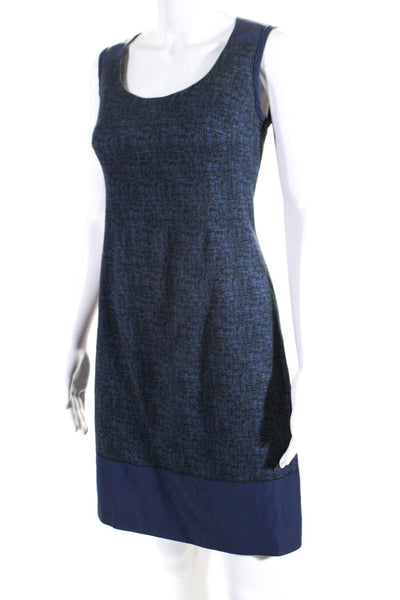 Lavia 18 Womens Sleeveless Shift Dress Navy Blue Cotton Size EUR 40