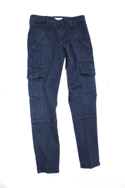Joie Women's Low Rise Skinny Cargo Jeans Blue Size 24, Lot 3