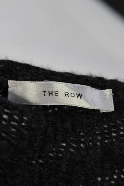 The Row Womens Pullover Crew Neck Cashmere Sweatshirt Gray Size Small