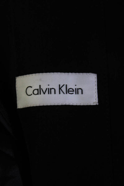 Calvin Klein Womens Insulated Collared Zip Up Parka Coat Jacket Black Size XL