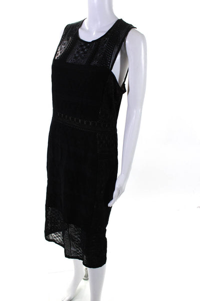 BCBG Max Azria Womens Sleeveless Sita Body Con Dress Black Size Large