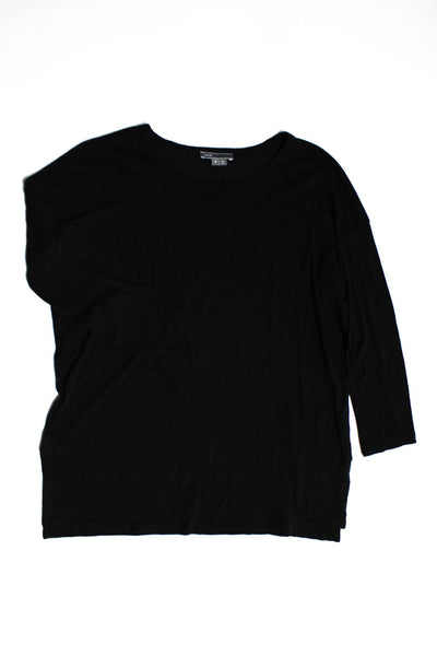 Vince J Crew Womens Loose Knit Sweater 3/4 Sleeve Tee Shirt Small Medium Lot 2