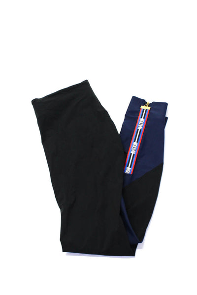 PE Nation Womens High Rise Logo Ankle Leggings Navy Blue Black XS Small Lot 2