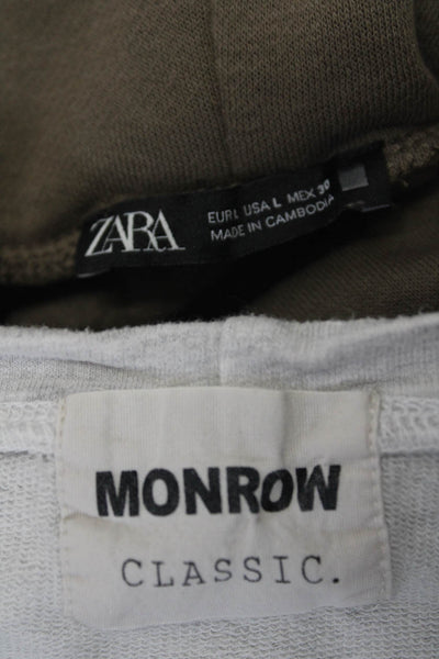 Zara Monrow Womens Cotton Pullover Turtleneck Sweatshirts Brown Size M L Lot 2