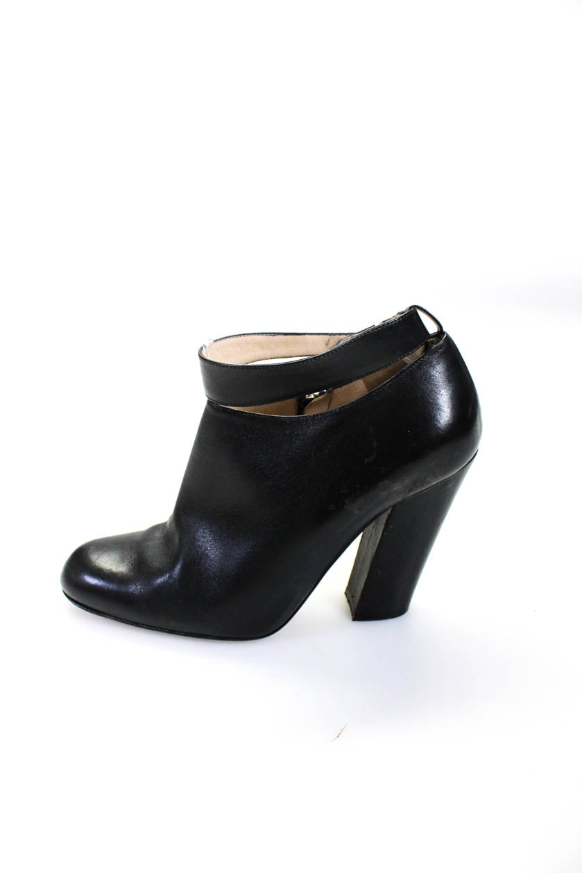 Chloe Brown Leather And Khaki Fabric Mary Jane Block Heel Platform Pumps  Size 38 Chloe | TLC