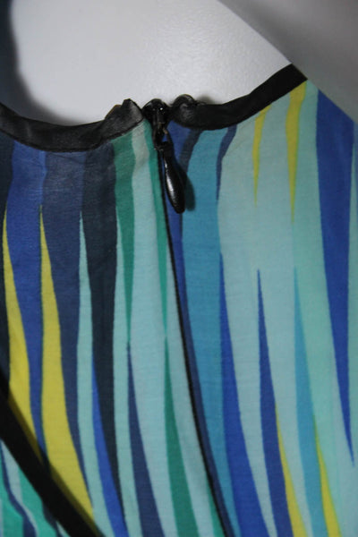 Cynthia Steffe Women's Round Neck Sleeveless Ruffle Mini Dress Multicolor Size 0
