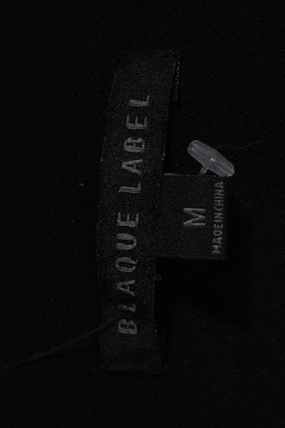 Blaque Label Womens 3/4 Sleeve Crew Neck Shift Dress Black White Size Medium