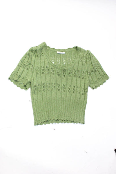 C by Bloomingdales J Ellis Womens Sweaters Blue Green Size XS Small Lot 2