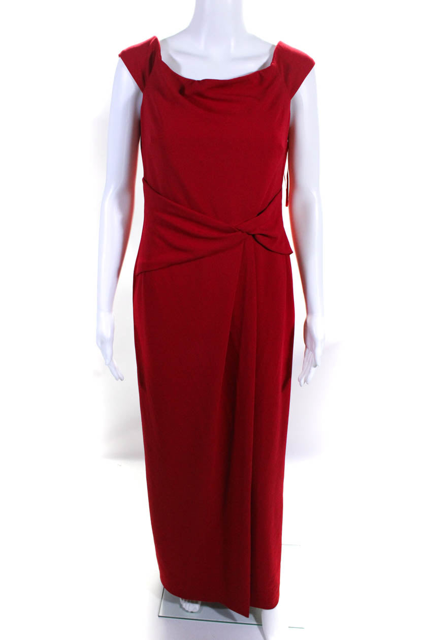 Lauren Ralph Lauren Womens Red Red Off The Shoulder Gown Size 6 12730053