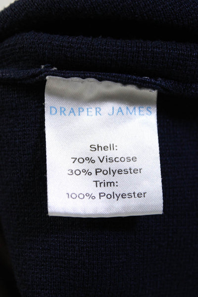 Draper James Womens Blue Sheer Yoke A-Line Dress Size 4 12974344