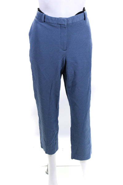 Theory Womens Blue Chambray Tailored Trousers Size 12 12598550