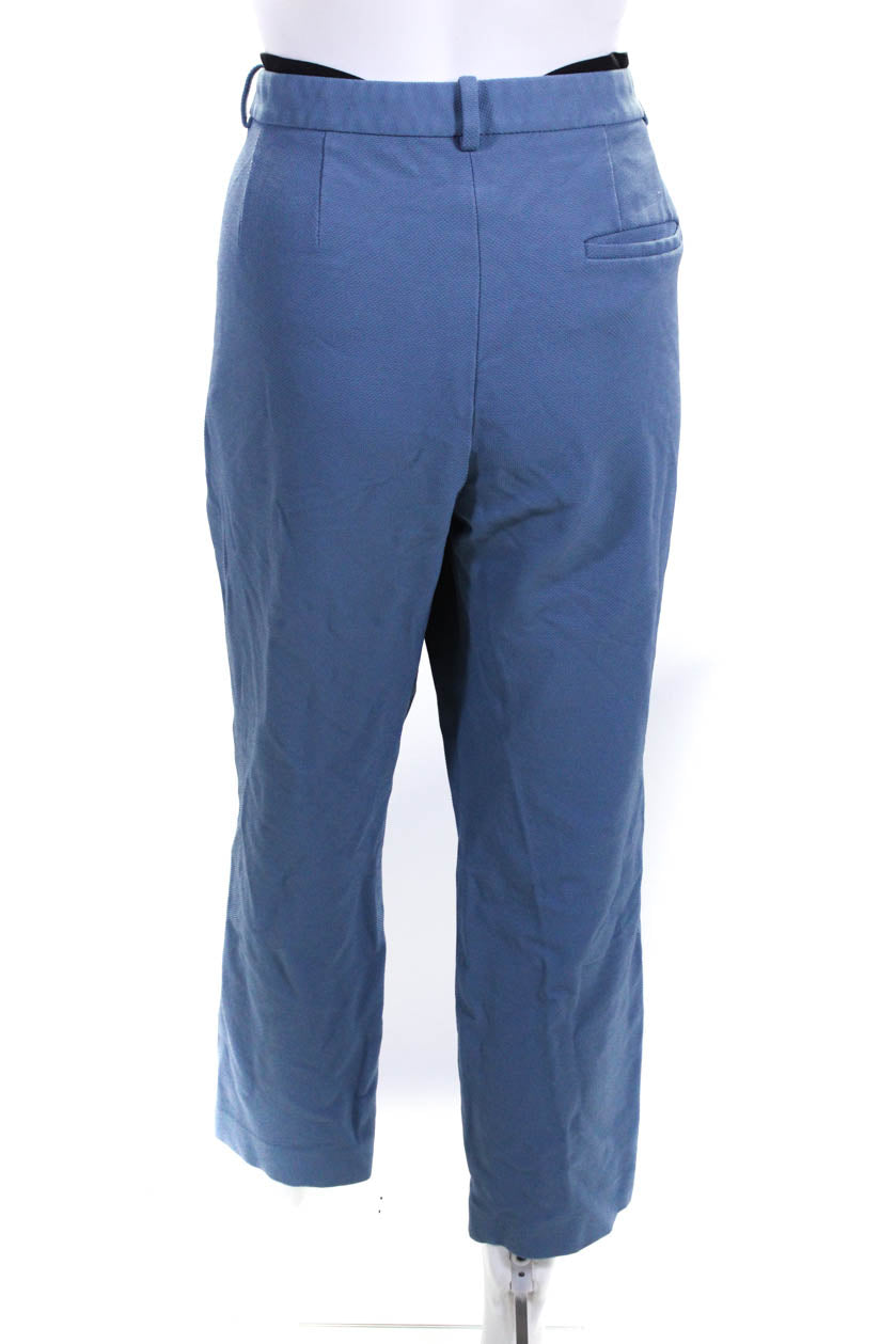 Theory Womens Blue Chambray Tailored Trousers Size 12 12598550