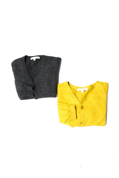 Carmelbaby & Child Girls V-Neck Long Sleeves Cardigan Sweater Gray Size 4 Lot 2