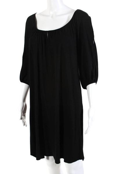 Only Hearts Women's Long Sleeve Cold Shoulder Shift Dress Black Size L