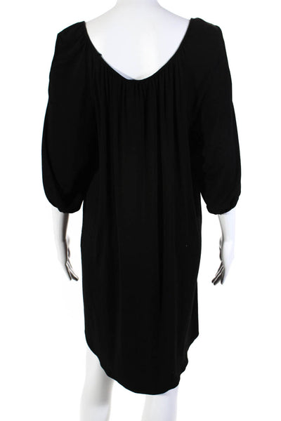 Only Hearts Women's Long Sleeve Cold Shoulder Shift Dress Black Size L