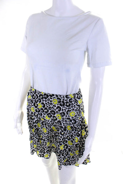 The Kooples Womens Black Floral Mini Skirt Size 4 14918107