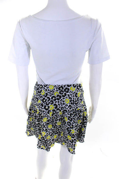 The Kooples Womens Black Floral Mini Skirt Size 4 14918107