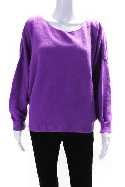 American Vintage Women's Long Sleeve Crewneck Pullover Sweater Purple Size XS/S