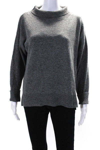 SWTR Women's Wool Yak Blend Turtleneck Pullover Sweater Gray Size M