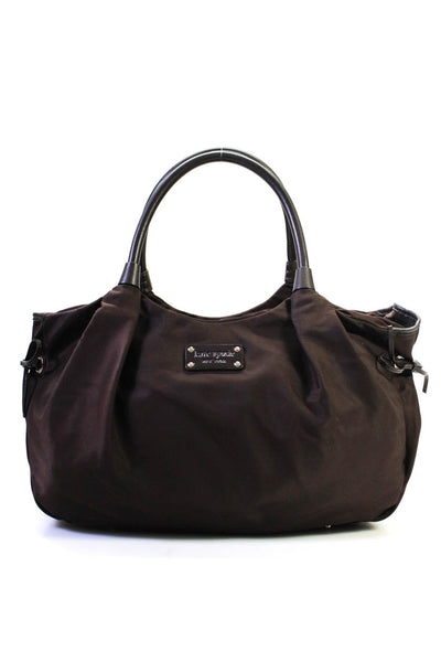 Kate Spade Womens Bow Detail Zip Up Shoulder Bag Purse Handbag Brown