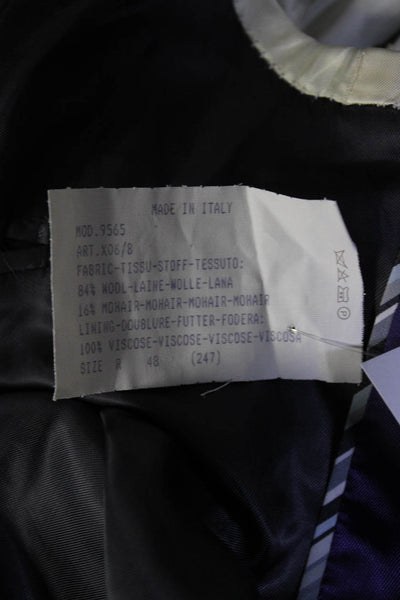 Paul Smith London Mens Two Button Blazer Jacket Black Wool Size 48 Regular
