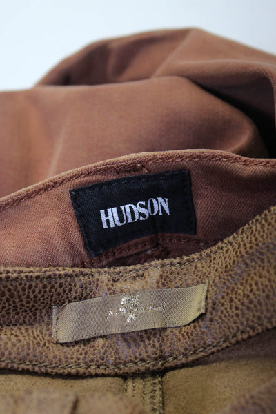 Hudson 7 For All Mankind Women's Skinny Jeans Orange Brown Size 25 Lot 2