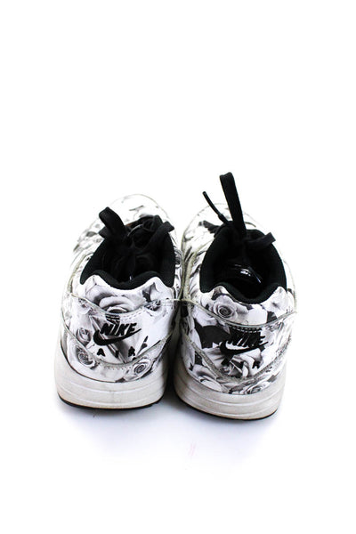 Nike Air Max Ultra Girls Gray Black Floral Print Low Top Sneaker Shoes Size 6