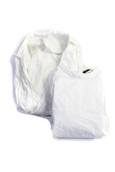 Zara The Line By K Womens Shirts White Cotton Size XS Small Lot 2