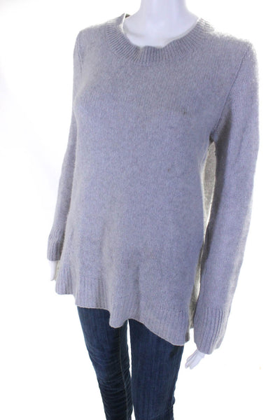 Christopher Fischer Womens Cashmere Round Neck Pullover Sweater Gray Size M